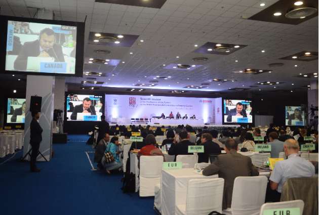 The seventh session of the WHO FCTC Conference of the Parties in New Delhi, November 2016. Image credit: World Health Organization Framework Convention on Tobacco Control Secretariat