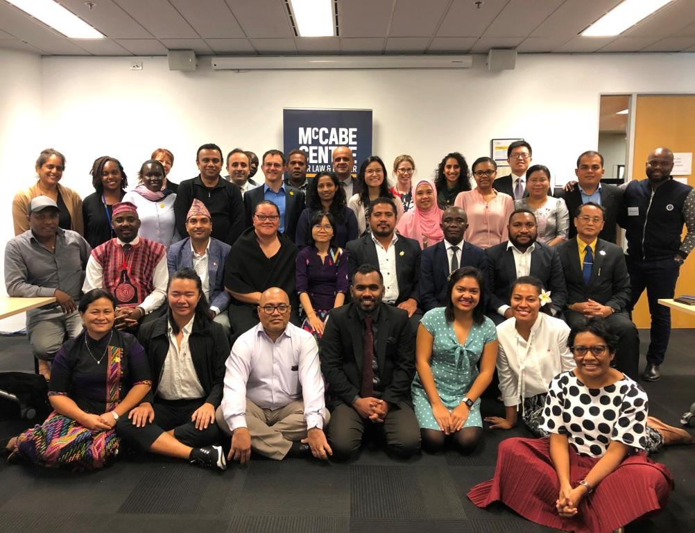 Staff and participants from the course held in Melbourne, Australia