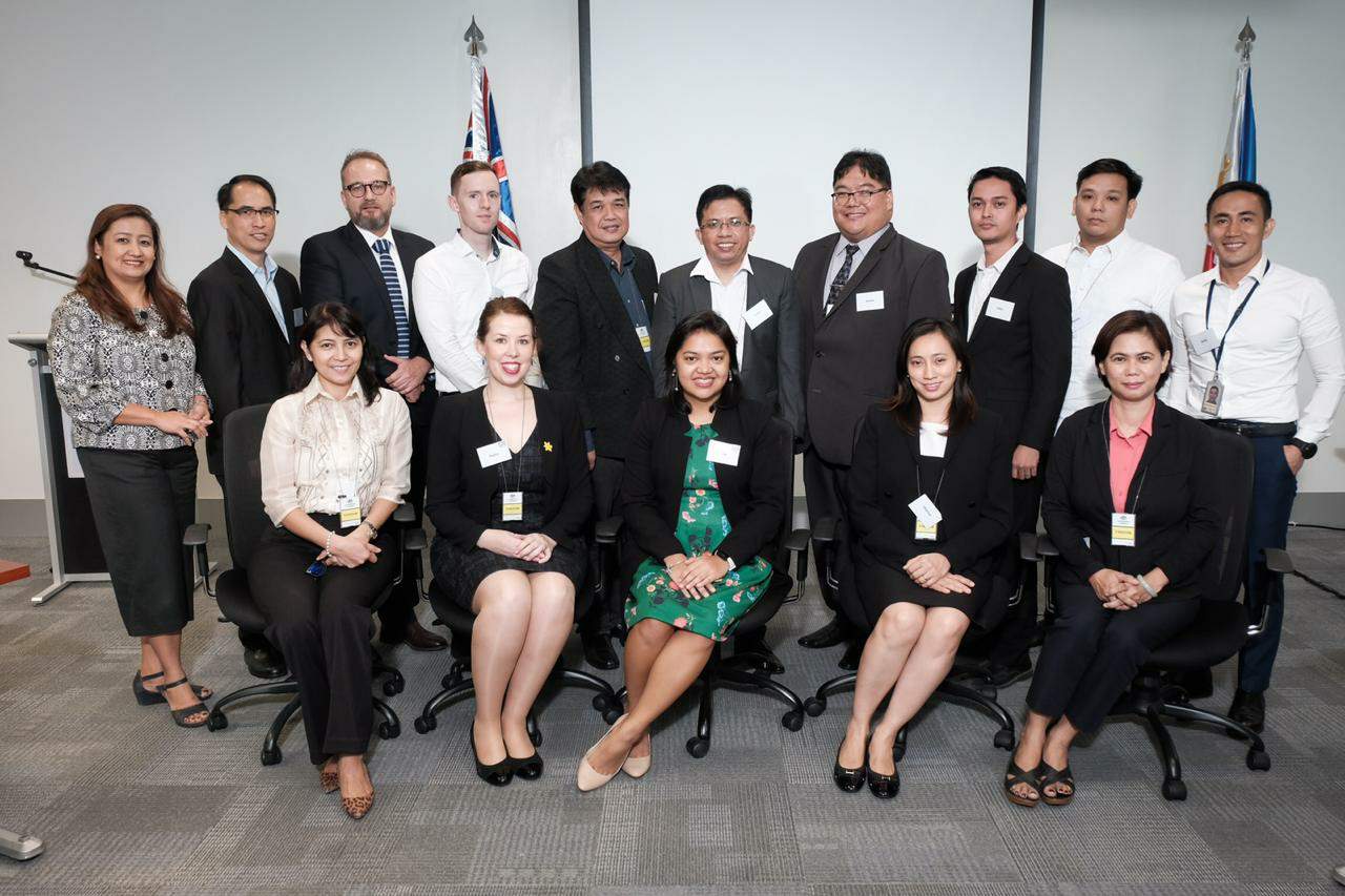 McCabe Centre alumni and staff at the Australian Embassy in Manila, Phillipines